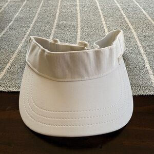 Women’s White Athleta adjustable Visor